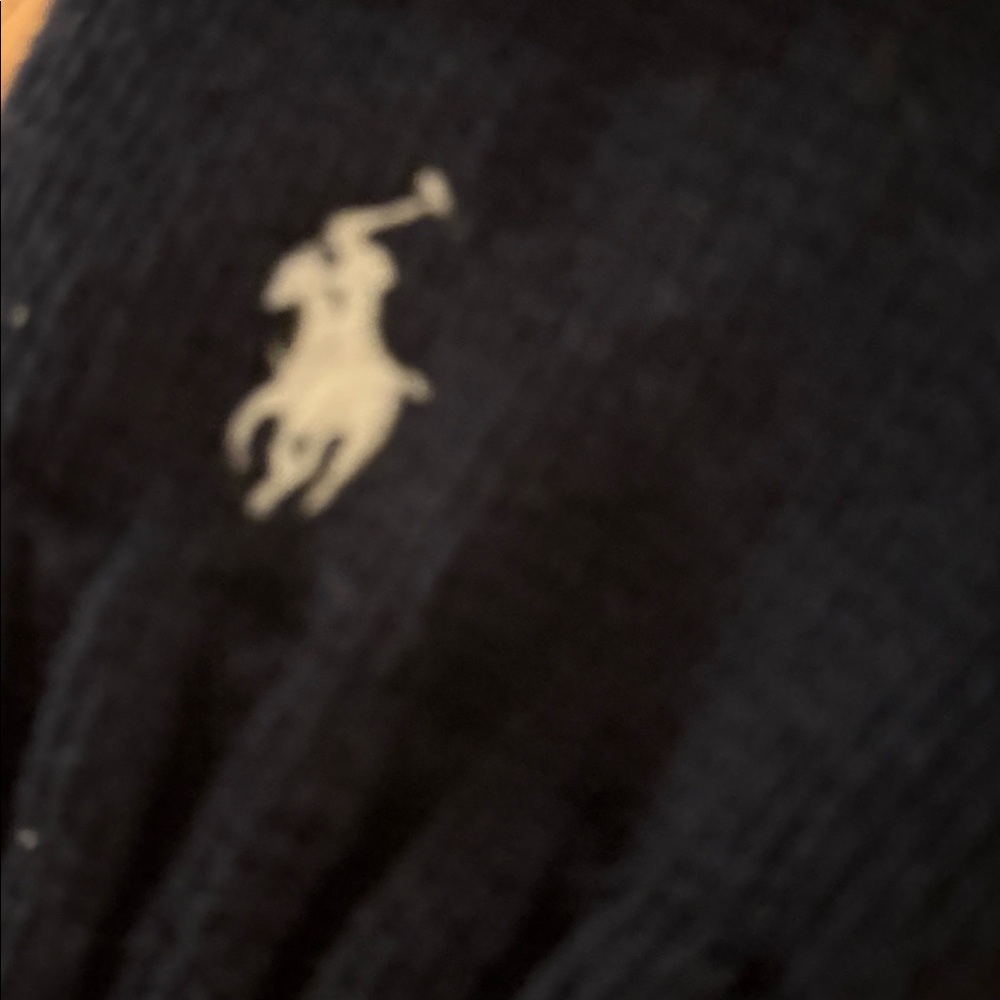 Nwt polo spell out 100% cotton sweater navy - Picture 3 of 4